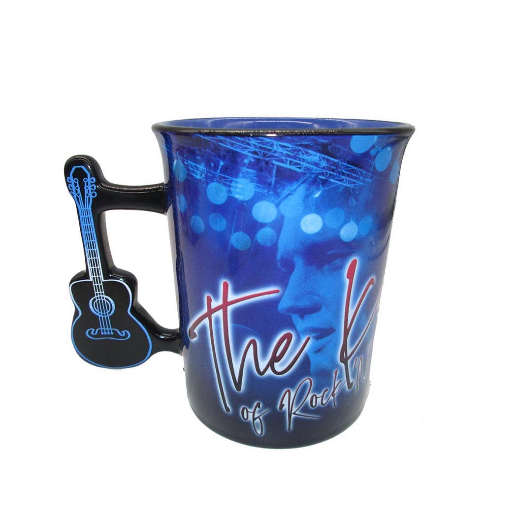 MID-SOUTH PRODUCTS - Wholesale Coffee Mug - Elvis Mug - The King Blue Guitar2
