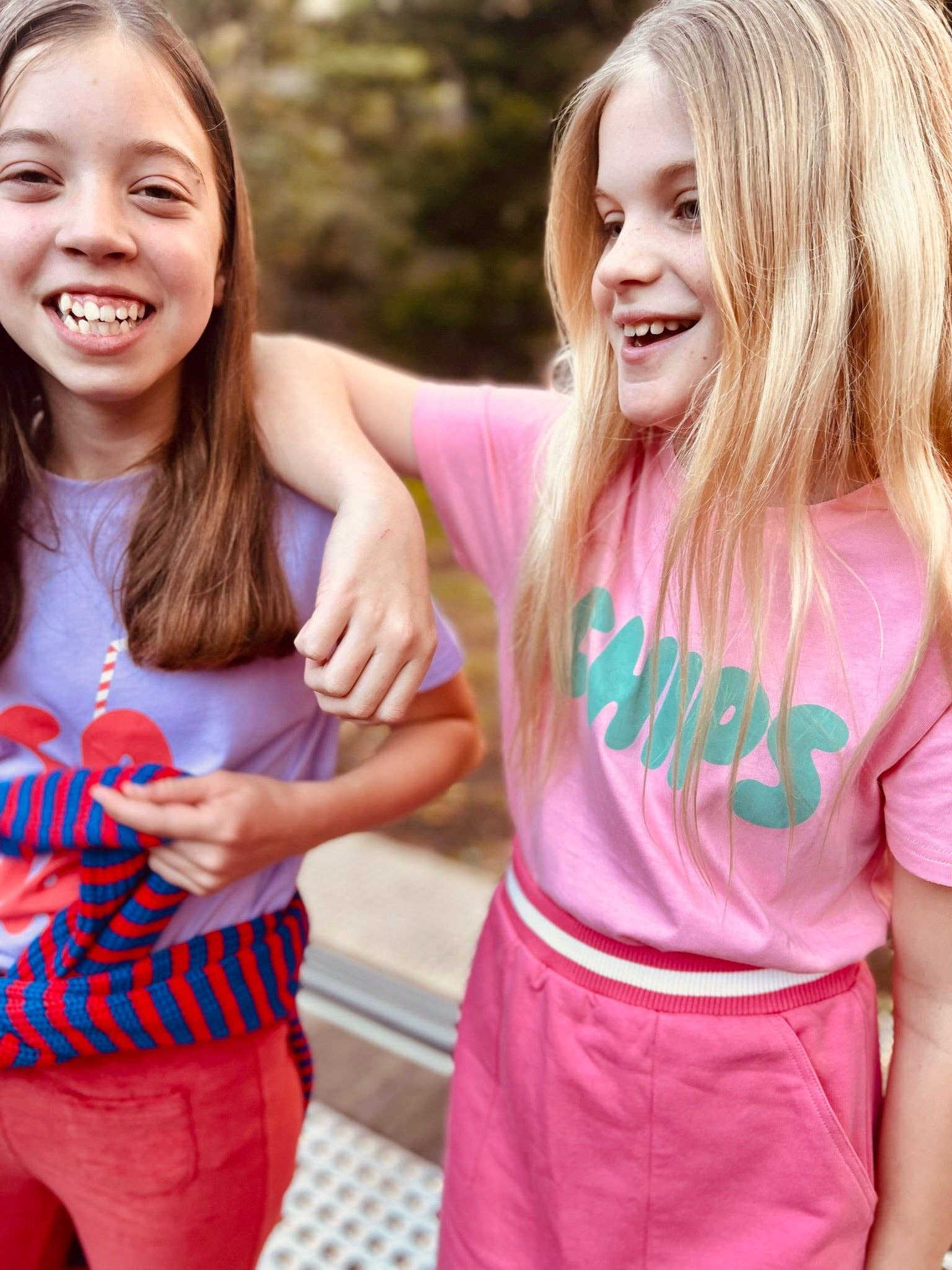 PLAYetc - Wholesale Skirt - Kids - Retro Sport Mini Skirt - Pink1