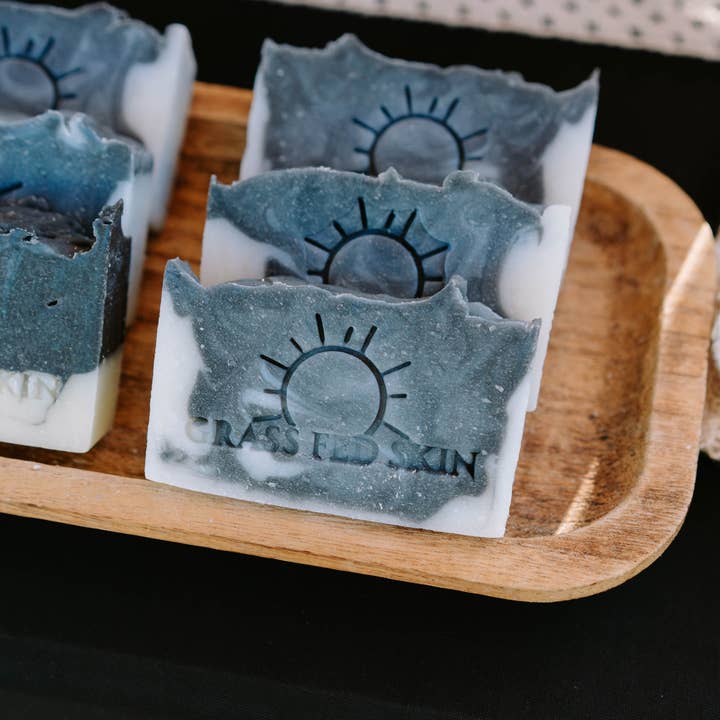 Grass Fed Skin - Wholesale Bar Soap - Tallow Activated Charcoal Soap