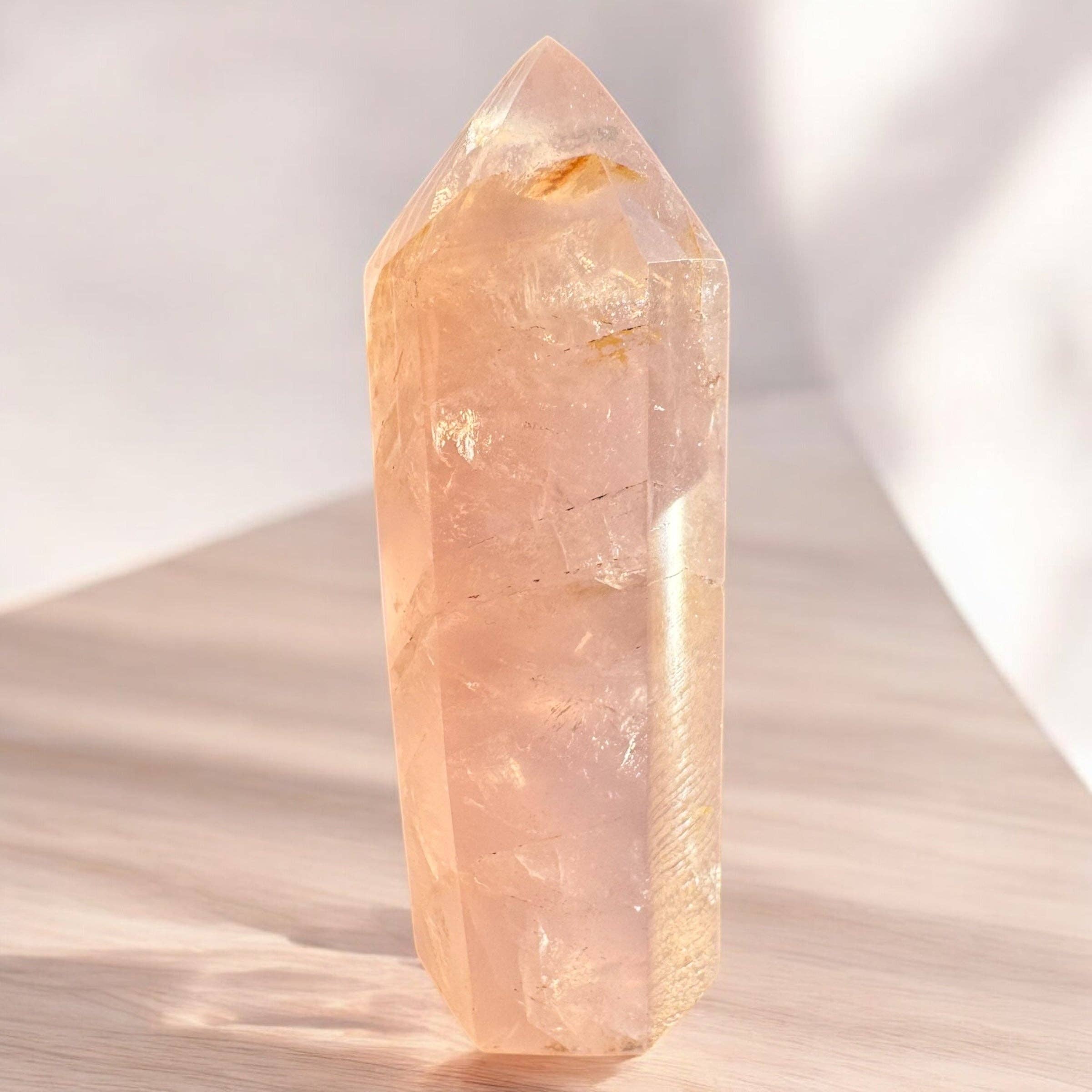 Spiritual and Aligned - Wholesale Spiritual Stone/Crystal - Rose Quartz Tower5