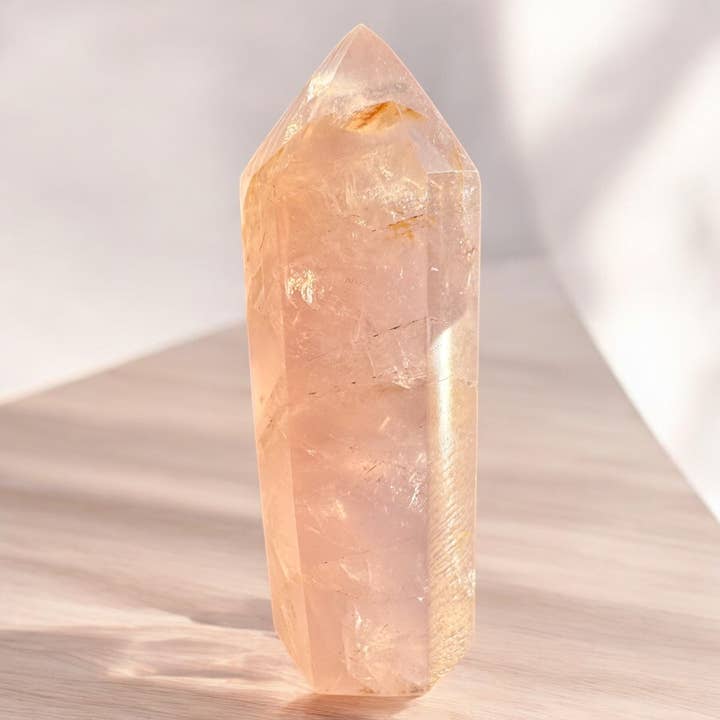 Spiritual and Aligned - Wholesale Spiritual Stone/Crystal - Rose Quartz Tower5