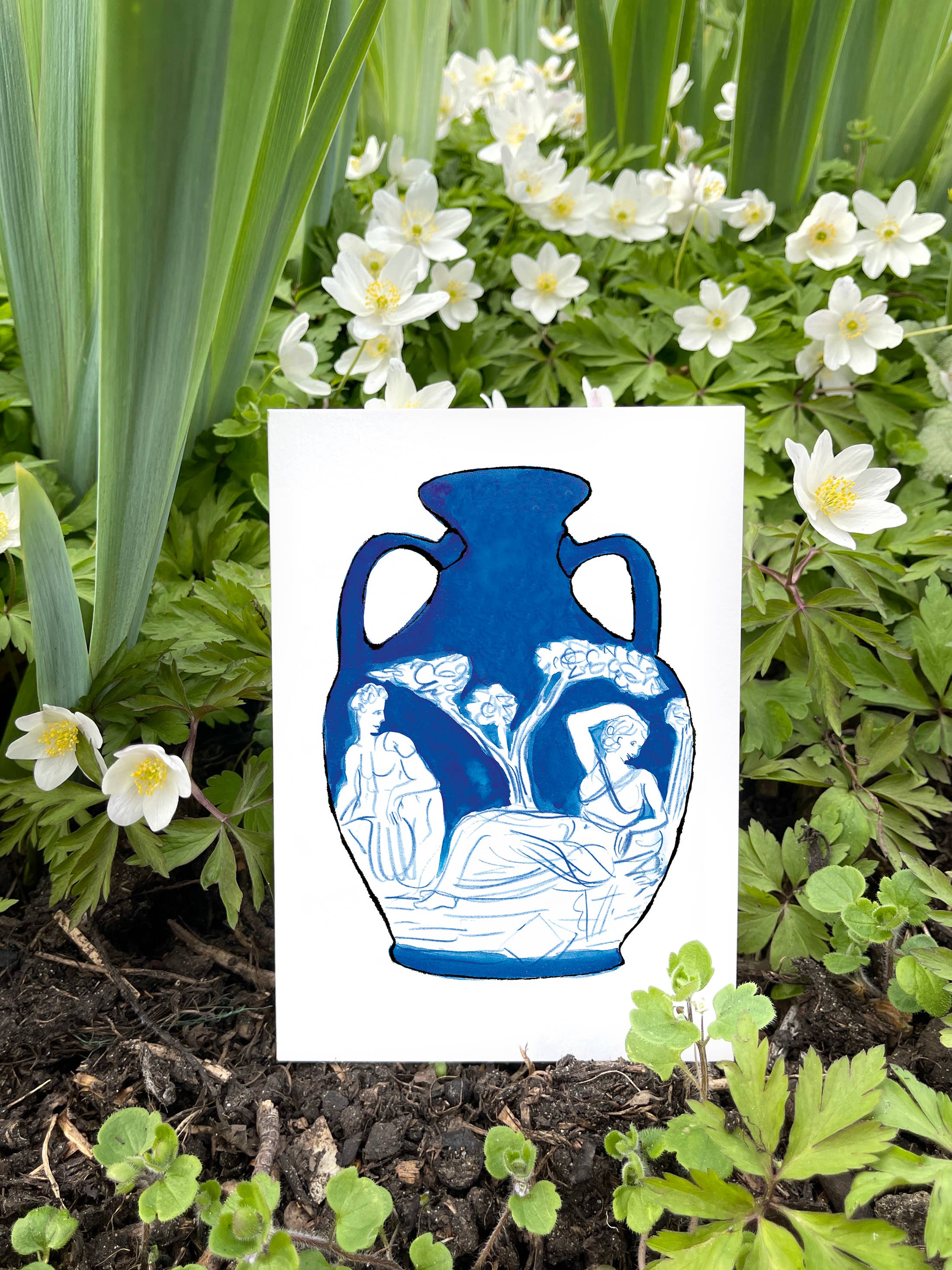 Yes! Paper Goods - Wholesale Everyday Greeting Card - Wedgwood Greek Gods + Goddess Vase card1