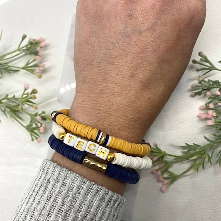 Anthologie, Co. - Wholesale Beaded Bracelet - School Spirit Bracelet - Custom Team Bracelet - Gameday