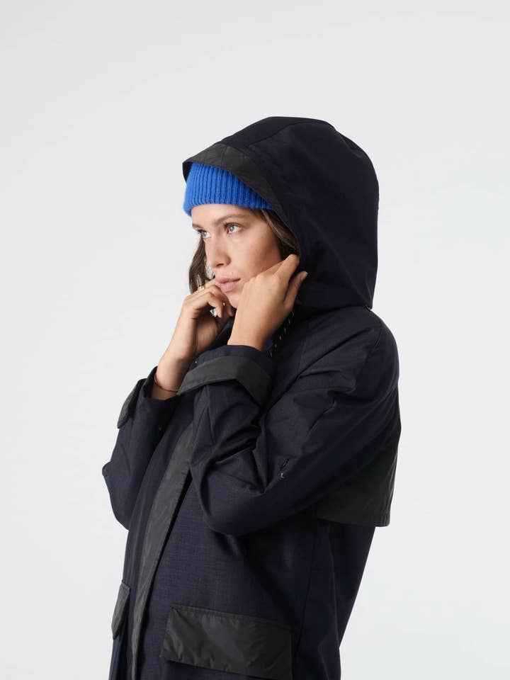 Parka protettivo BOB - Navy per la vendita all'ingrosso da parte di TOMO Clothing