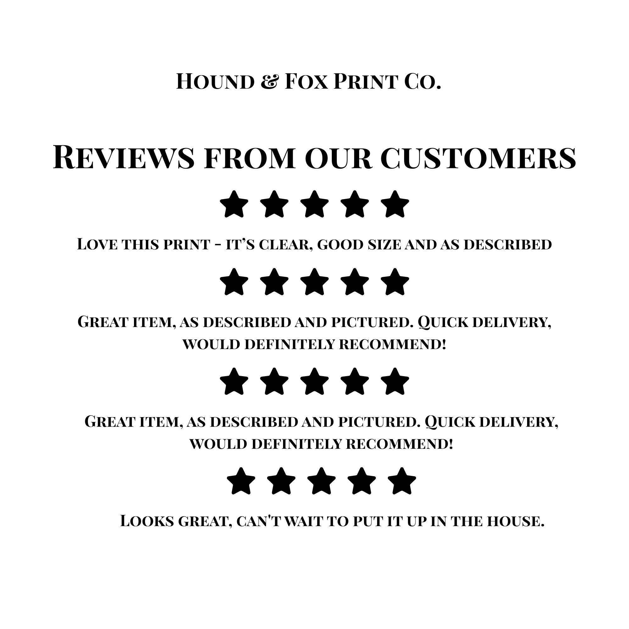 Hound & Fox Print Co – wholesale Art print – Retro Pizza Art Print: Love at First Slice Kitchen Decor6