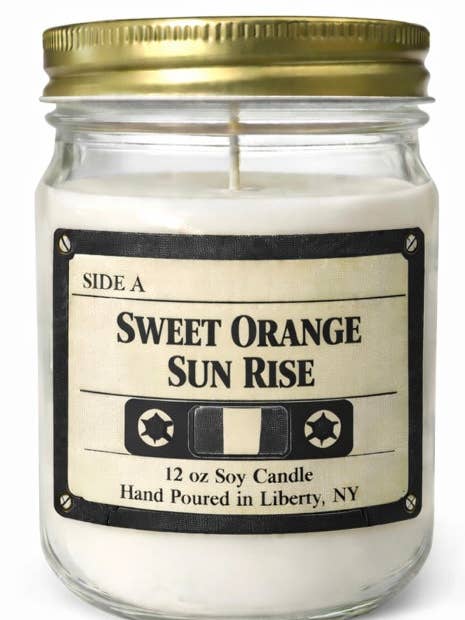 Sweet Orange Sunrise|12 oz. Mason Jar | Scented Soy Wax for wholesale by Flame Craft Candles
