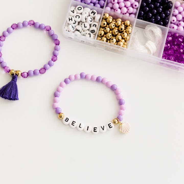 Stacked Sweetly - Wholesale DIY Jewelry - Kids - Mermaid At Heart DIY Stretchy Bracelet Craft Kit6