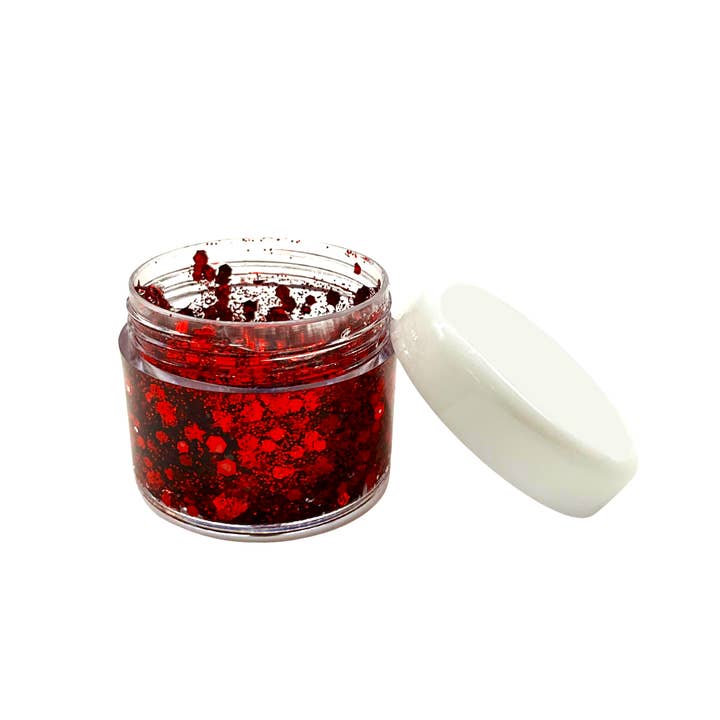 Plush Appeal LLC - Wholesale Body Glitter/Shimmer - Radiant Red Glitter Gel (Each)2