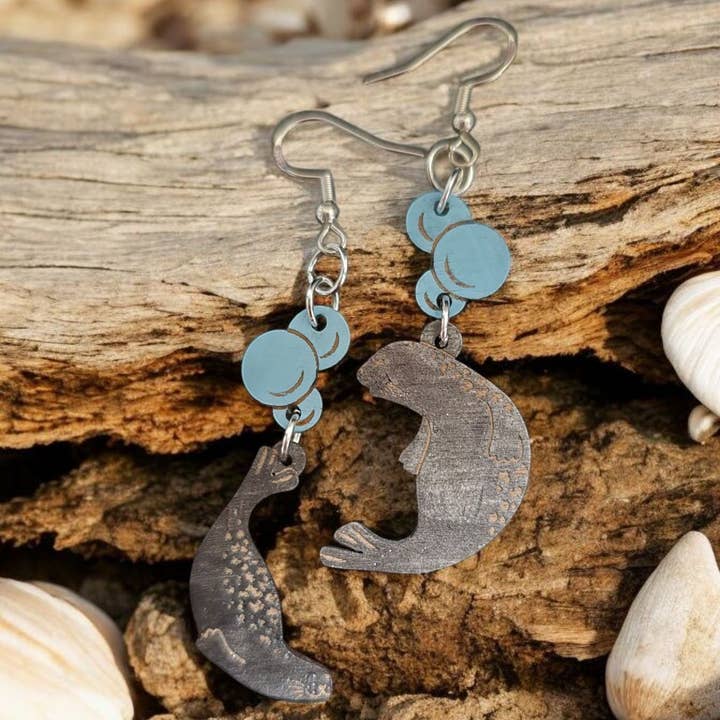 SEAL BUBBLE | Dangle Earrings for wholesale by Sadie J. & Co.