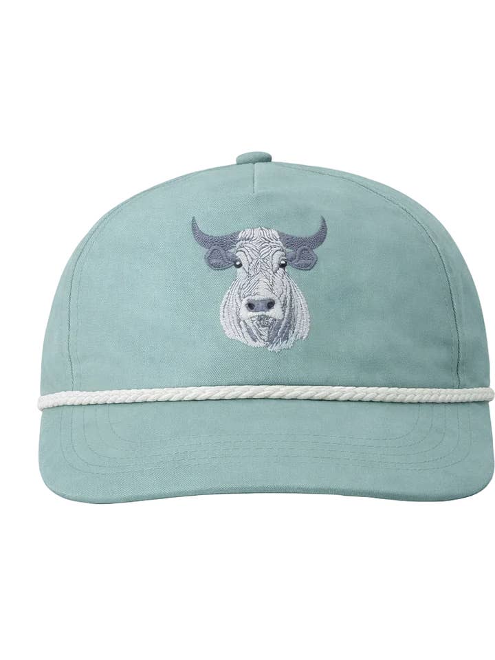 Bull Rope Cap, Sage Gray for wholesale by Lischka Brothers