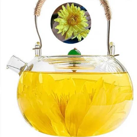 The Grateful Tea Co - Wholesale Loose Tea - Dried Yellow or Blue Lotus Flowers, 5 Whole Flowers