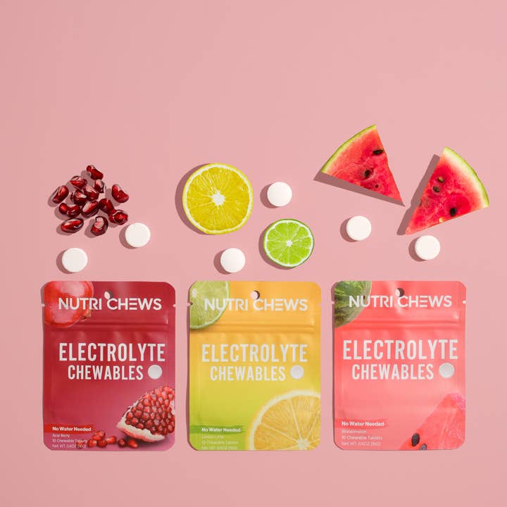 Nutri Chews - Wholesale Oral Supplement/Vitamin - Watermelon Chewable Hydration Tablet - No Water Needed!