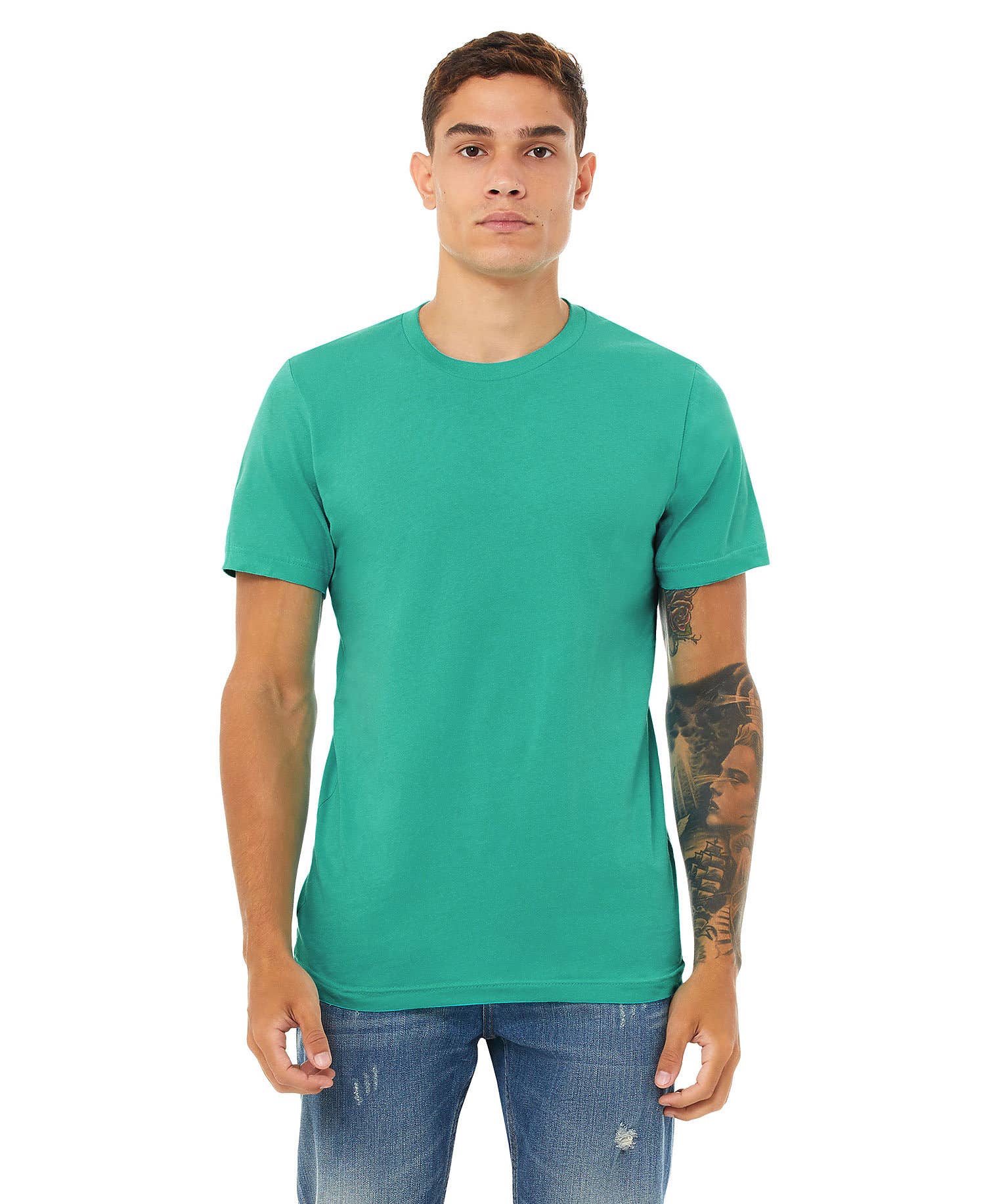 Print The Dream – Großhandel T-Shirt – Herren – Bella Canvas 3001 T-Shirt, unifarbene, weiche Unisex-Shirts45