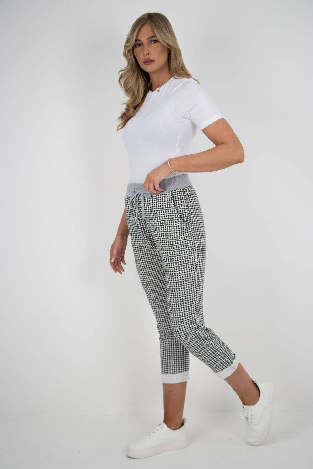 Miss Bold - Wholesale Pants - Women's - Italian Printed Cotton Ladies Trouser1