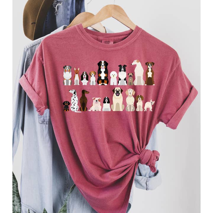 Refinery Number One LLC - Wholesale T-Shirt (Graphic) - Women's - Dog Breeds Farm Animal Lover T-Shirt