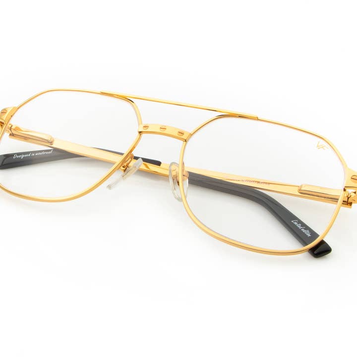 Love Collection: Escobar 24KT Gold (Clear) for wholesale by Vintage Frames Company
