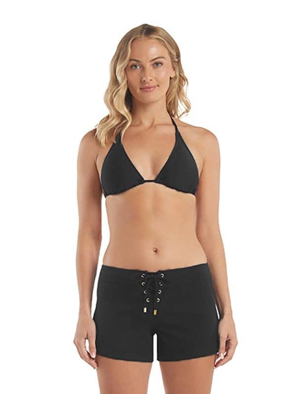 TABLA CORTA CON CORDONES 4" - NEGRO para venta al por mayor de Helen Jon