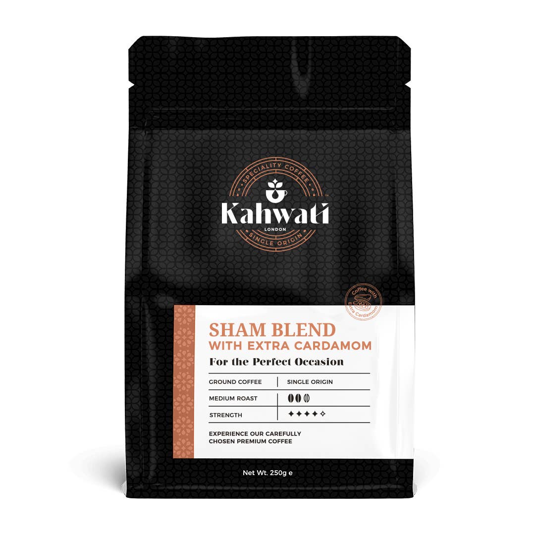 KAHWATI SPECIALITY COFFEE - Wholesale Ground Coffee - 250g Sham Blend - Turkish Ground Coffee With Extra Cardamom5
