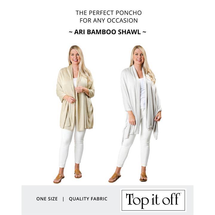 Top It Off - Wholesale Wrap - Women's - Ari Bamboo Shawl Wrap – Lightweight, Soft & Versatile Layer20