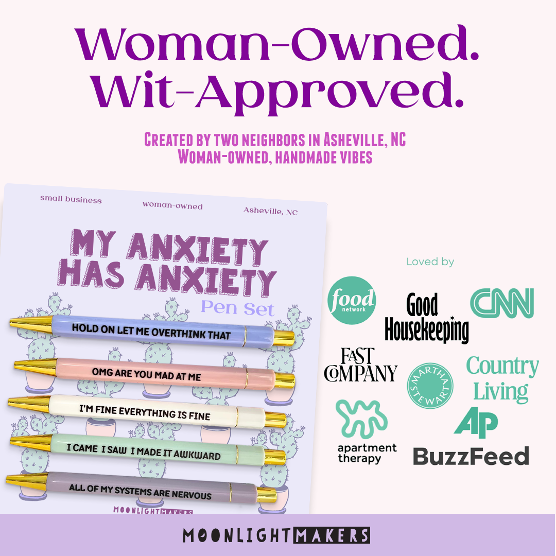 Moonlight Makers - Wholesale Pen - My Anxiety Has Anxiety - Funny Pen Set - Gift, Birthday8