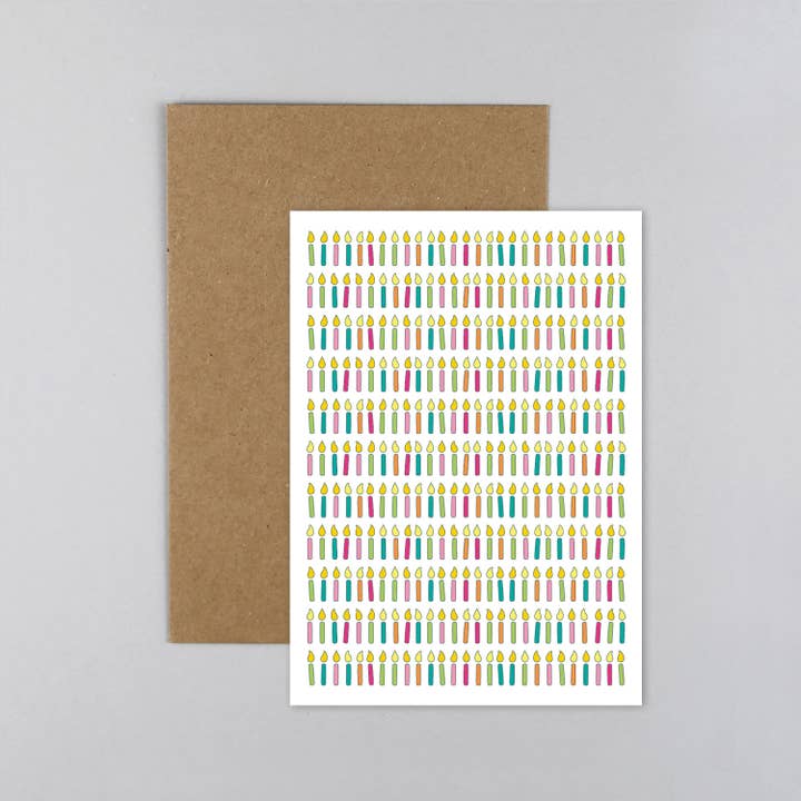 Jana candle birthday card for wholesale by Kunst an Papier