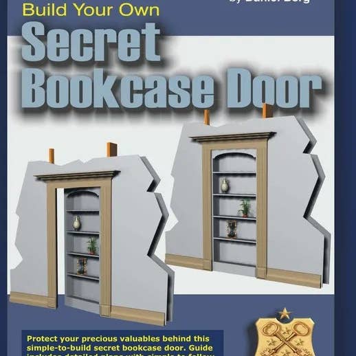 Books by splitShops - Wholesale Book - Adult - Build Your Own Secret Bookcase Door: Complete guide with plans for building a secret hidden bookcase door. - Paperback