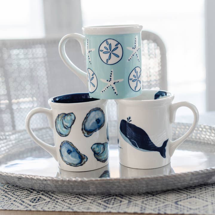 Shard at Home - Wholesale Coffee Mug - Aqua Shells Mug3