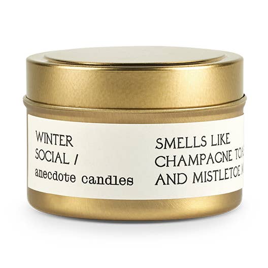 Anecdote Candles - Wholesale Travel Candles - Winter Social (Berries & White Woods) Travel Tin Candle0