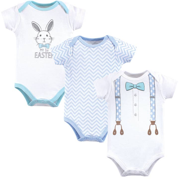 Little Treasure Cotton Bodysuits, Boy First Easter for wholesale by BabyVision