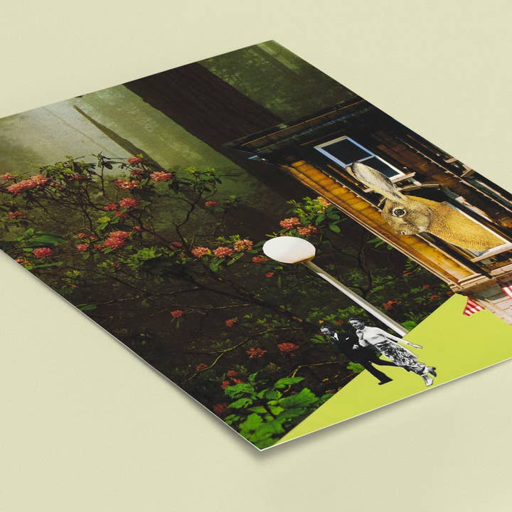 Konsttryck av Handgjort Collage 111 för wholesale av surreal. Art Shoppe