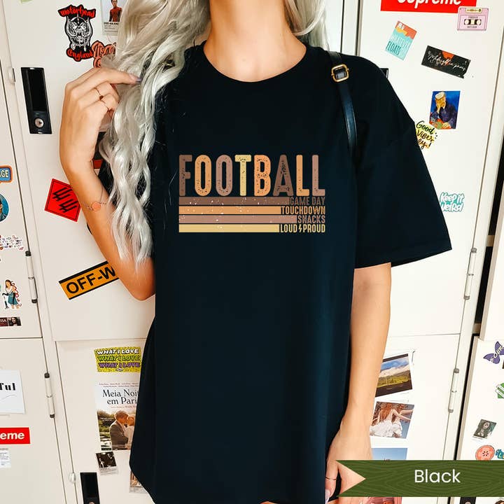 Voetbal Sayings Grunge voor wholesale door Wildflower Apparel Co.