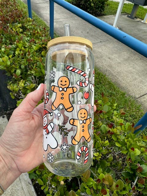 Raymar Artful Creations Inc - Wholesale Drinking Glass/Cup - Christmas Snowmen Glass Tumbler1