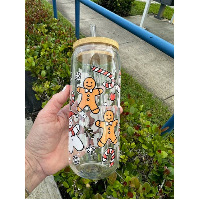 Raymar Artful Creations Inc - Wholesale Drinking Glass/Cup - Christmas Snowmen Glass Tumbler1