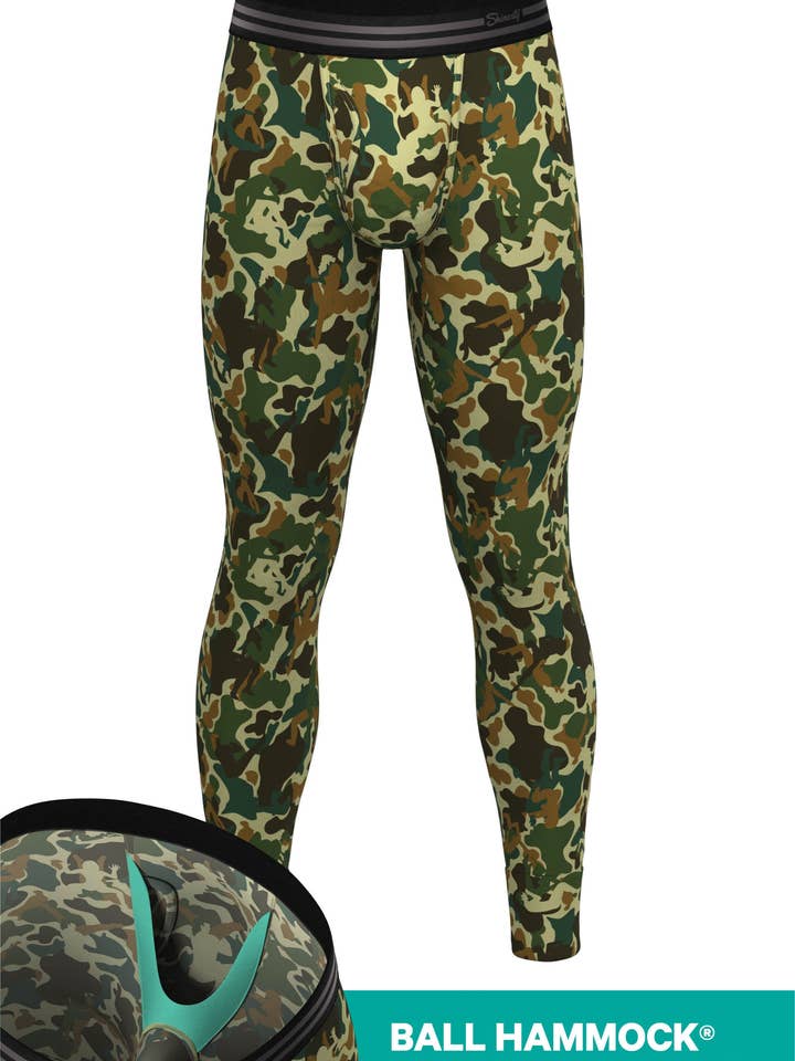 Shinesty, Inc – Roupa interior - Homem por atacado – Os Forni Camo | Camouflage Ball Hammock® Long Johns1