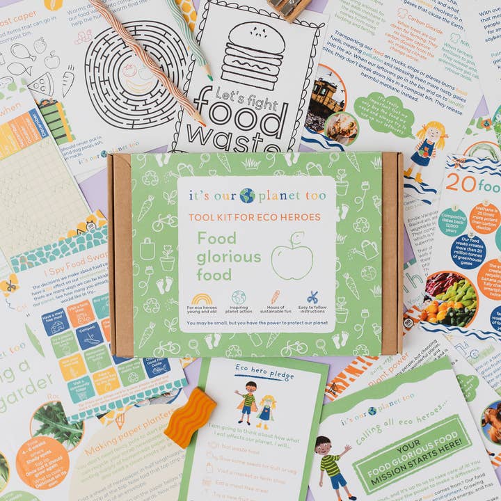 CHILDREN'S ECO ACTIVITY BOX - Food glorious food for wholesale by It’s Our Planet Too
