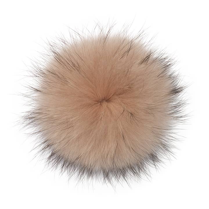Real Raccoon Fur Pom Pom Eerkat for wholesale by Lindo F
