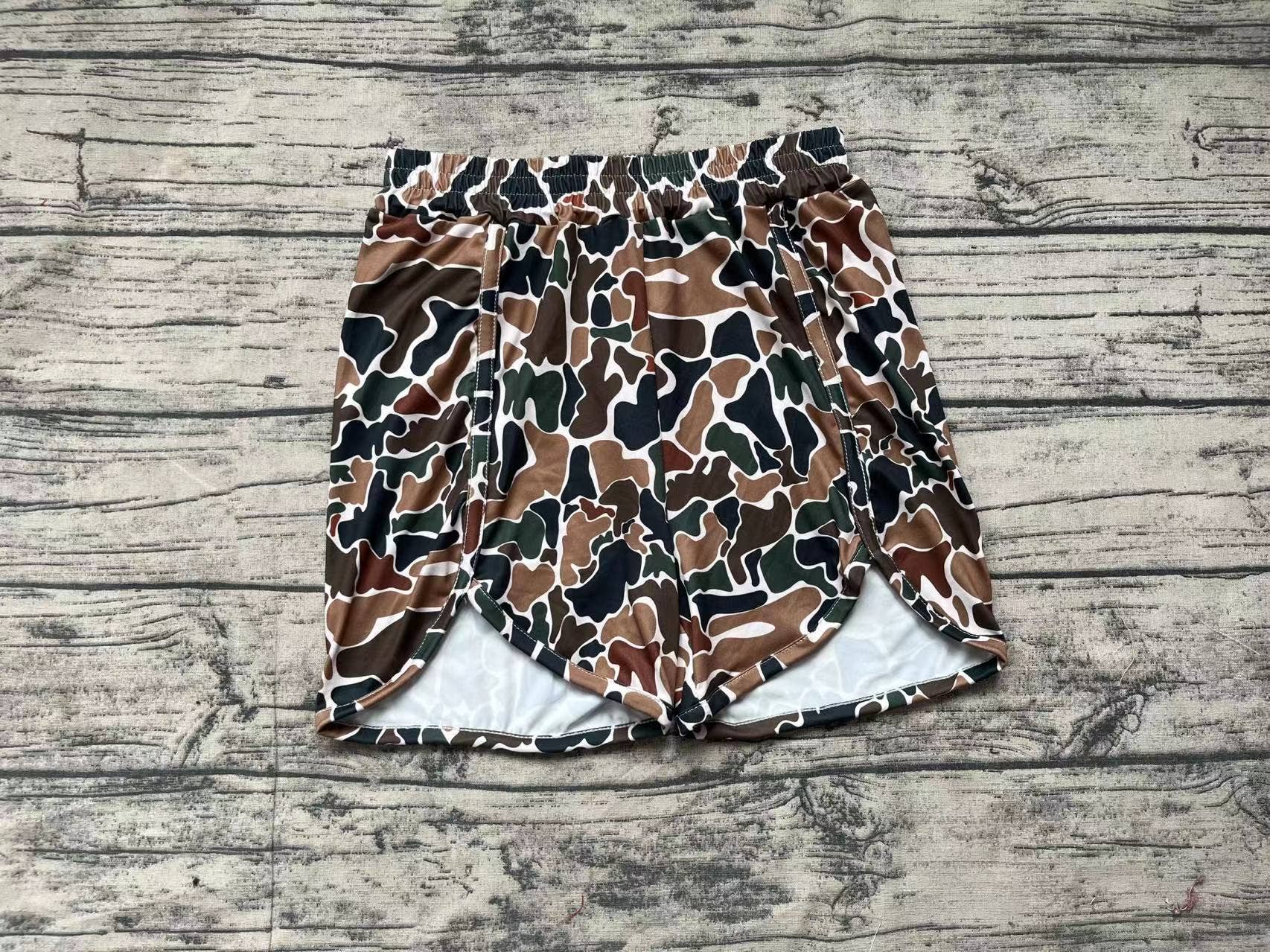 Aier Wholesale - Wholesale Shorts - Women's - Adult Women Brown Camo Bottoms Shorts1