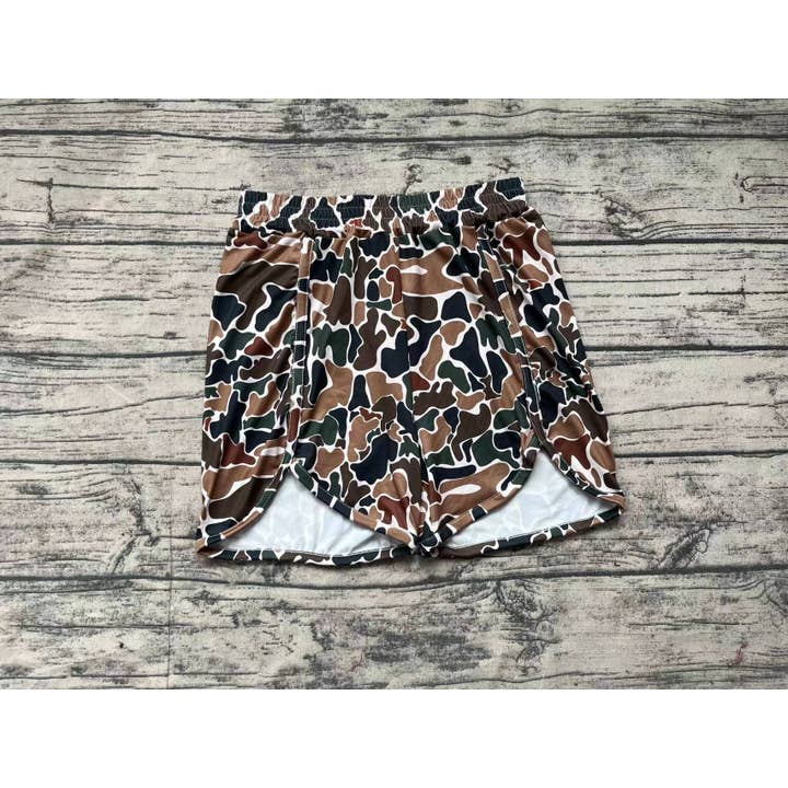 Aier Wholesale - Wholesale Shorts - Women's - Adult Women Brown Camo Bottoms Shorts1
