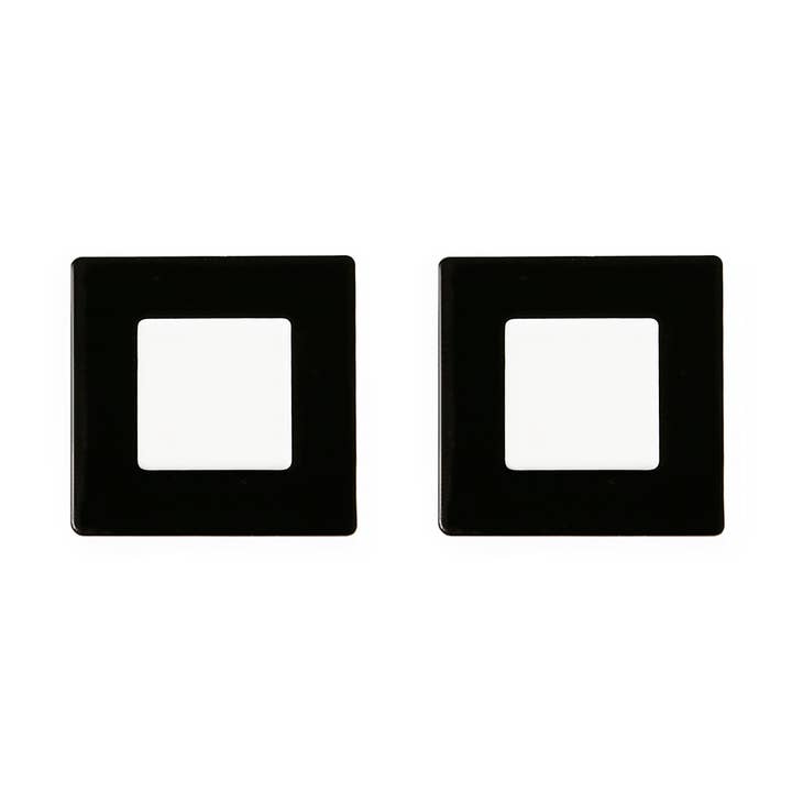 Square Earrings – Bold Minimalist Charm for wholesale by ISUWA Jewelry