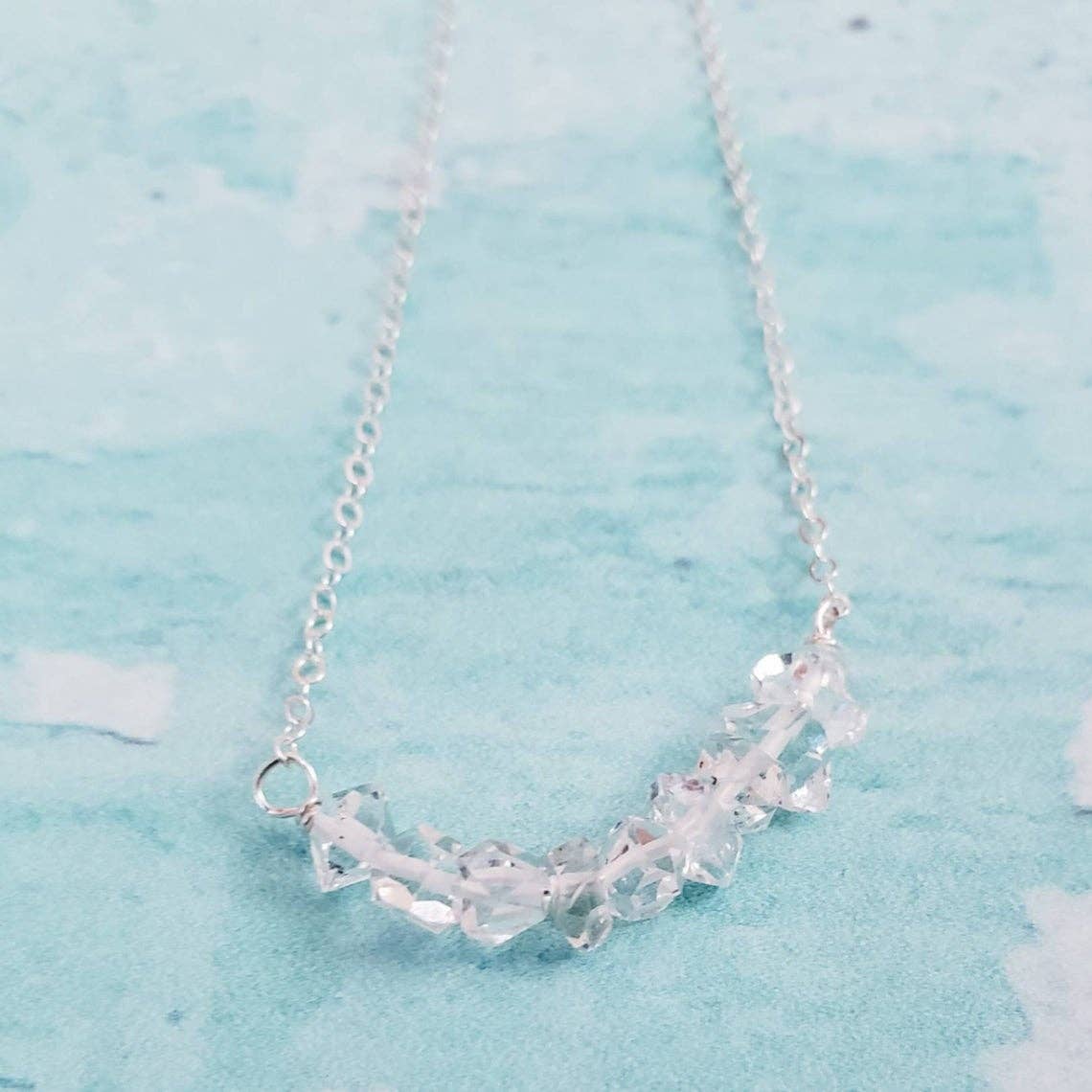 Salt and Sparkle - Wholesale Pendant/Charm Necklace - Herkimer Diamond Crystal Bar Necklace12