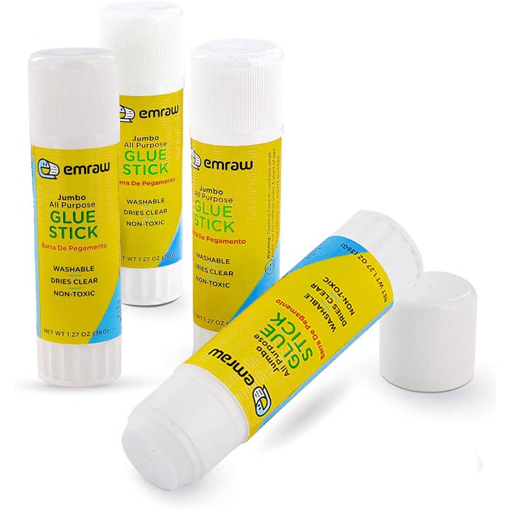 enday - Wholesale Glue - Jumbo, White Glue Stick 1.27 Oz (36G) (24Pack)