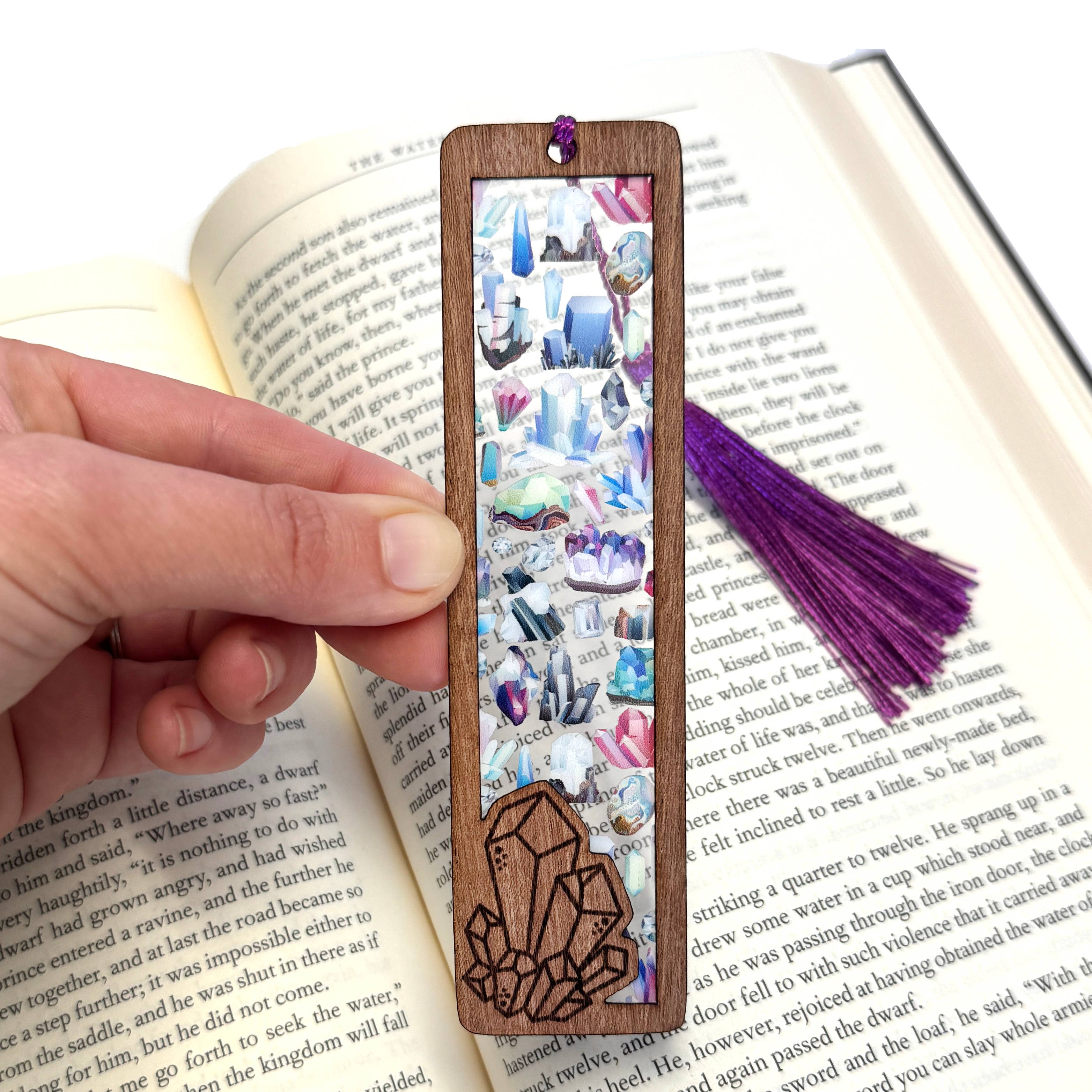 Art by Sharell - Wholesale Bookmark - Crystal Bookmark | Wood & Acrylic Tassel Bookmark2