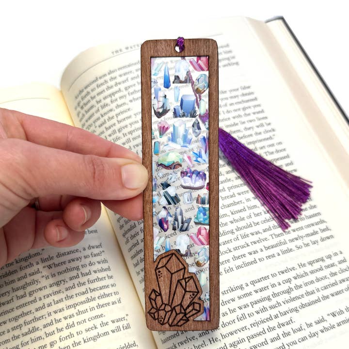 Art by Sharell - Wholesale Bookmark - Crystal Bookmark | Wood & Acrylic Tassel Bookmark2