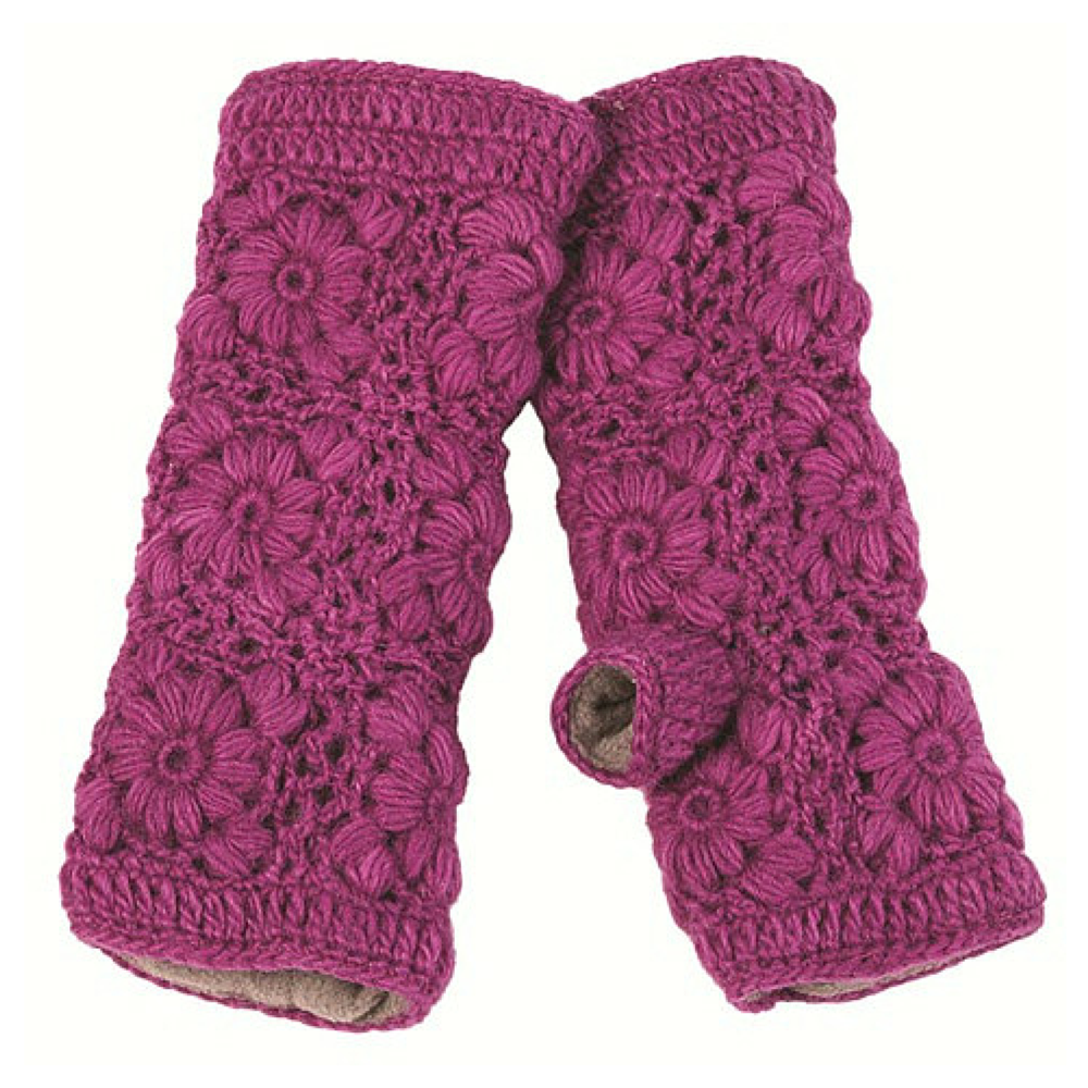 Nirvanna Designs, Inc. – wholesale Hand warmer – Flower Crochet Handwarmers31
