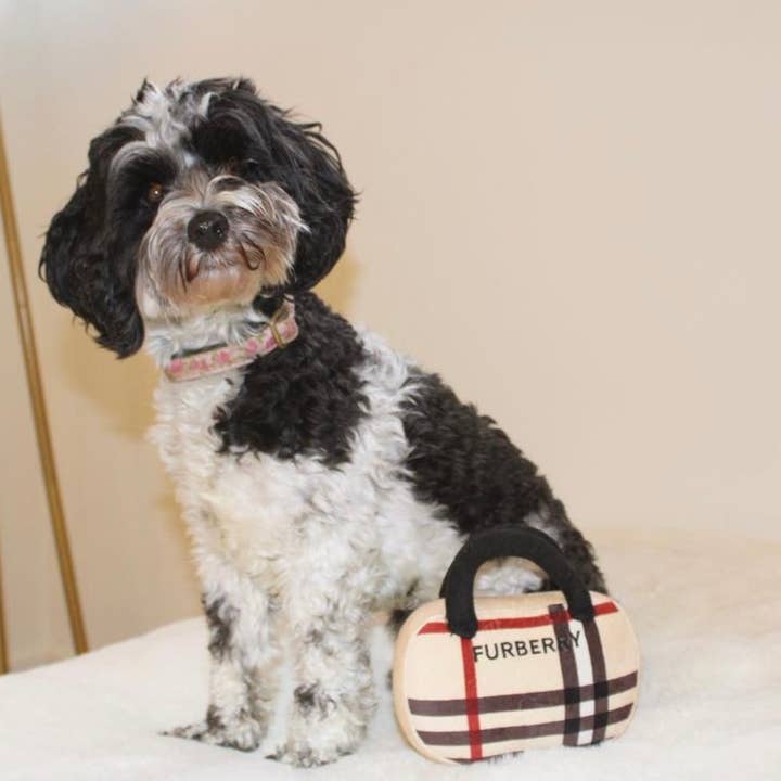 Muttzie - Wholesale Pet Plush Toy - Dog - Furberry Handbag Toy