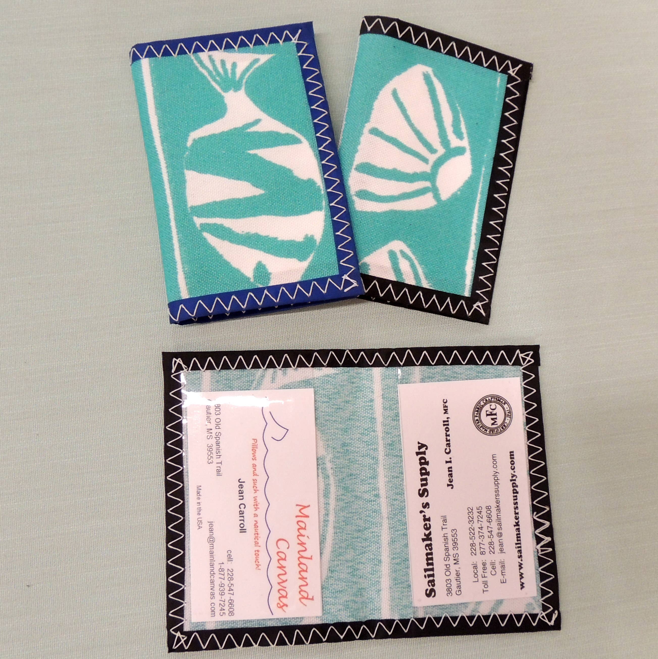 Mainland Canvas – wholesale Business card holder – Business Card Holder, Nautical Fabric0