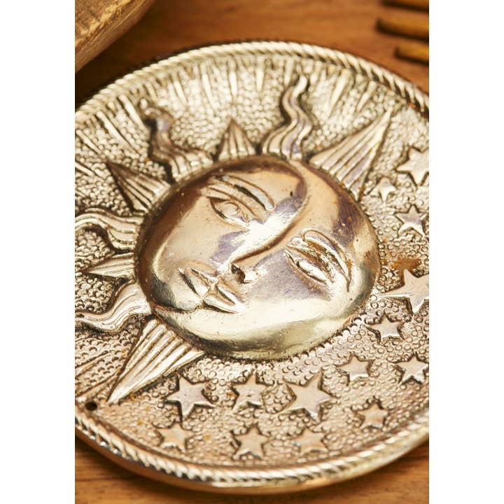 Namaste - Vendita all'ingrosso Portaincensi - Portaincenso rotondo Sun/Moon2