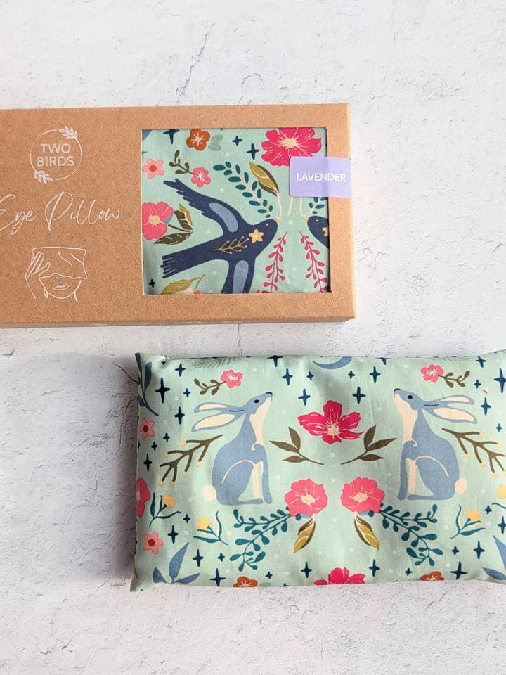 Weighted Aromatherapy Eye Pillow - Starling for wholesale by Two Birds Eco Shop