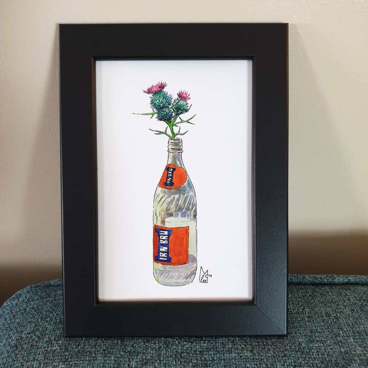 Cardi in vetro Iron Brew Stampa incorniciata 4x6" per la vendita all'ingrosso da parte di Lee McGuire Art