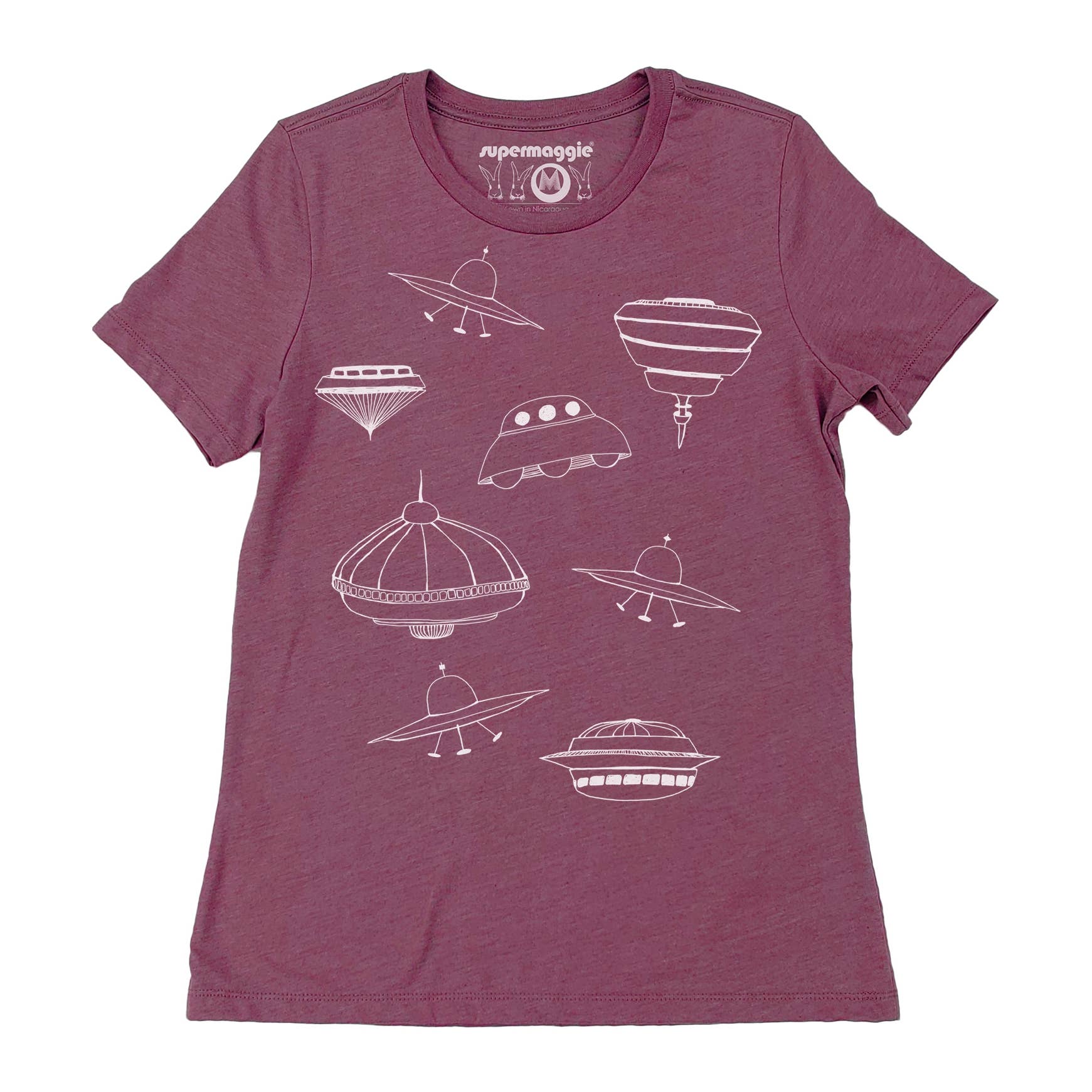 Supermaggie @ Faire - Wholesale Screen Printed T-Shirt - Women's - UFOs Calliope Tee5